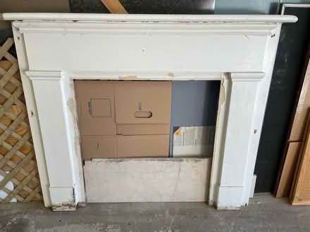 Photo of free Old Mantle and marble base (Nutley NJ) #3