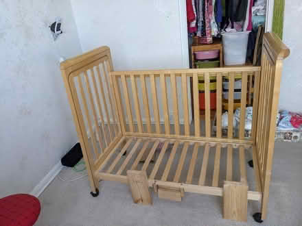 Photo of free Cot bed with one side slide open (Orpington) #4