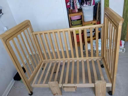 Photo of free Cot bed with one side slide open (Orpington) #2
