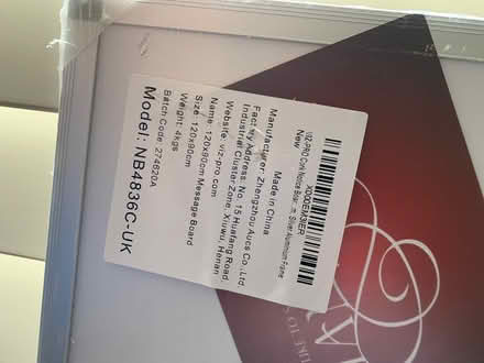 Photo of free Whiter board - unwrapped (Tooting SW17) #2