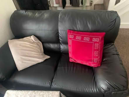 Photo of free Leather 2 seater sofa (Enfield EN3) #1