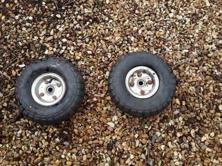Photo of free Pair of sack barrow wheels (South Wootton PE30) #1