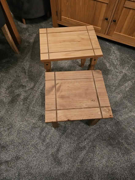 Photo of free 2 nest of tables (Bowerham area Lancaster) #1