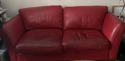 Photo of free Large Leather Couch (Olney) #1