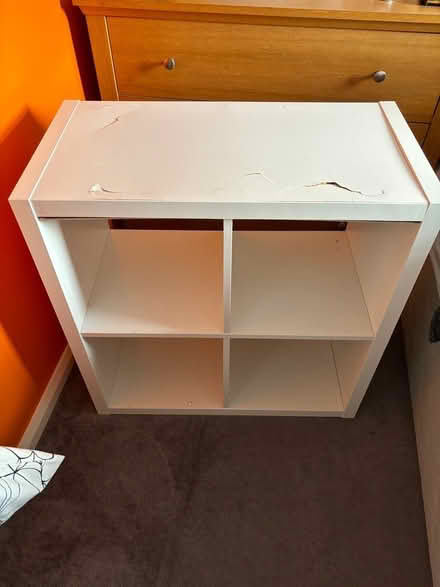 Photo of free IKEA KAllax 4 unit. Damaged top (Enderby LE19) #1
