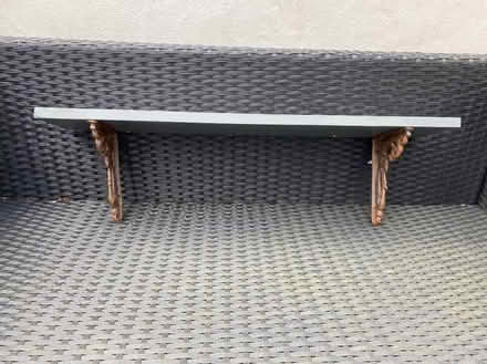 Photo of free Wooden shelf with metal brackets (Aldrington BN3) #4