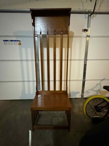 Photo of free Entry way bench with hooks (Wolftrap) #1