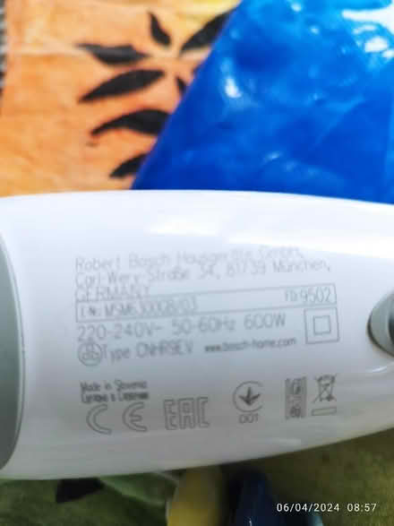 Photo of free Bosch Hand Blender 600W (Bear Flat) #2