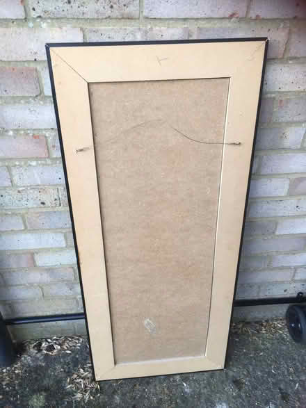 Photo of free Black Mirror or frame for a painting as mirror broken (Great Shelford CB22) #2