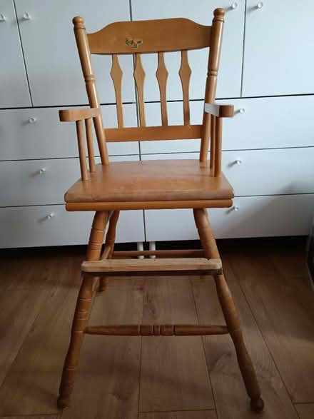 Photo of free Vintage Wooden child high chair (Winnersh RG41) #1