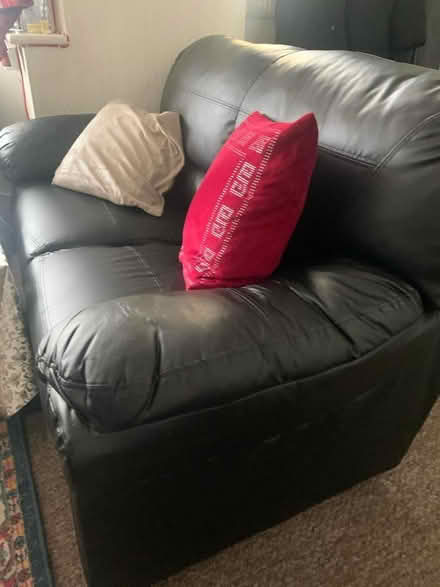 Photo of free Leather 2 seater sofa (Enfield EN3) #2