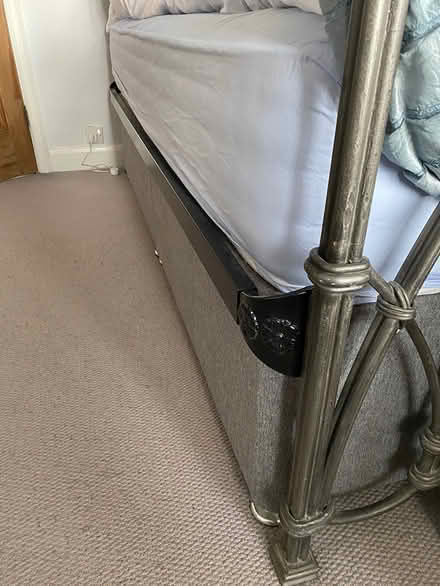 Photo of free Wrought iron bedstead (Openwoodgate, Belper) #2