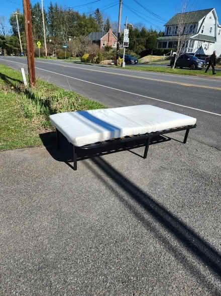 Photo of free Curbside today twin cot (Kingston ny) #1