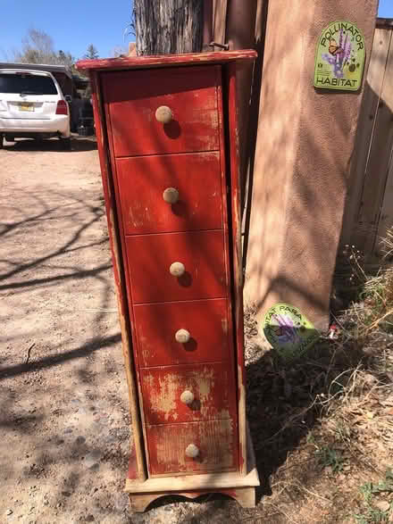 Photo of free Rustic wood cabinet 4 shelves (Casa Solana, near Co-Op) #1