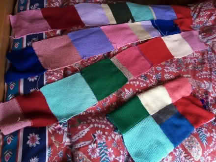 Photo of free Patchwork knitted blanket (UFO) (St Leonards Green TN38) #3