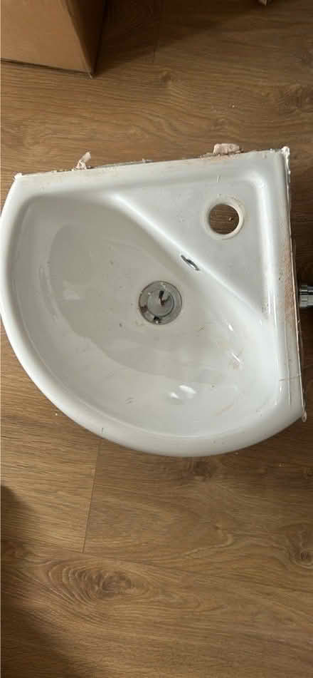 Photo of free Corner sink and chrome waste (HP4) #1