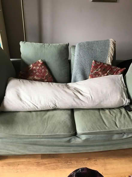 Photo of free Feather bolster cushion+ pillowcase (Dunfermline) #1