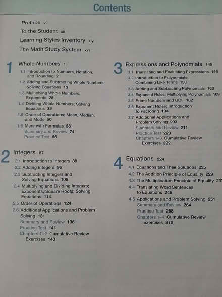 Photo of free Pre Algebra College Edition (Farmington Hills) #2