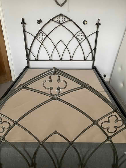 Photo of free Wrought iron bedstead (Openwoodgate, Belper) #1