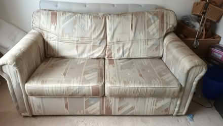 Photo of free Double Sofa Bed With Extra Mattress Topper (Barton-on-Sea BH25) #2