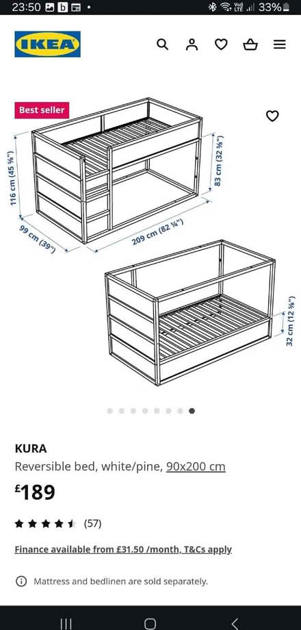 Photo of free Ikea Kura single bed (NW10) #4