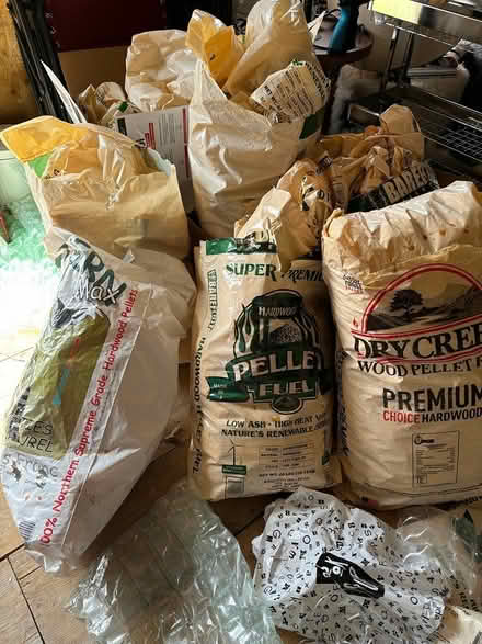 Photo of free Wood Pellet Bags (Groton) #1