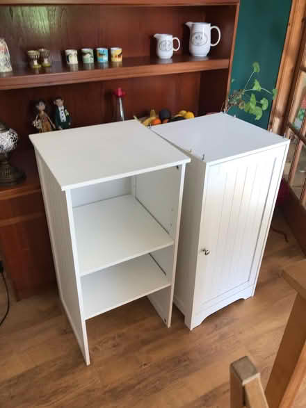 Photo of free Tall white bathroom cupboard (Dunfermline) #2