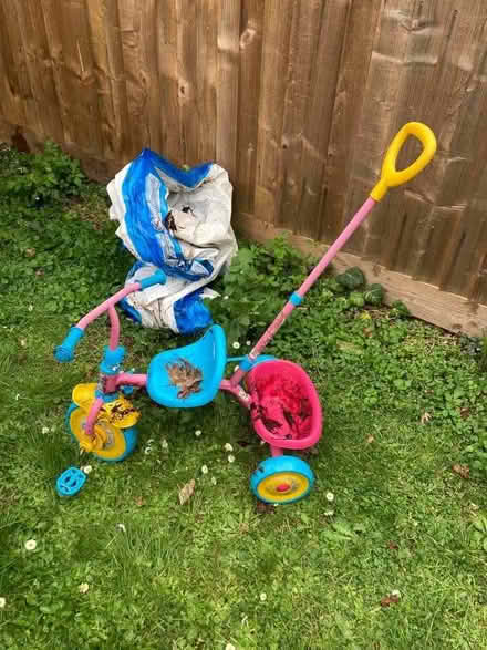 Photo of free Kids trike with handle (Wood Farm OX3) #1