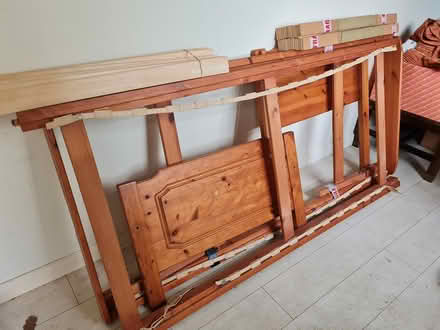 Photo of free Single bed frame with 2nd trundle (Ashtead) #1