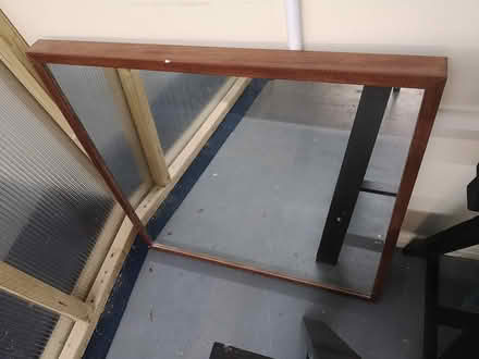 Photo of free Large mirror, wooden trestles (SE15) #1