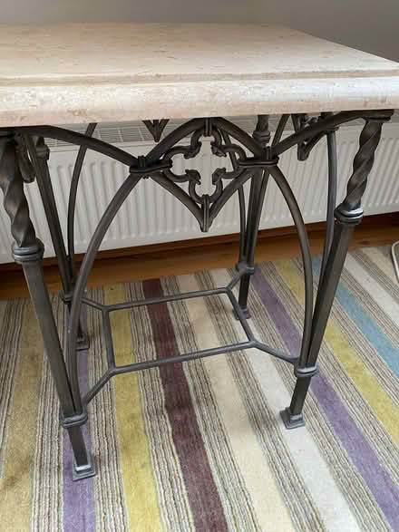 Photo of free Wrought iron bedside tables x2 (Openwoodgate, Belper) #1
