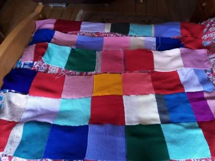 Photo of free Patchwork knitted blanket (UFO) (St Leonards Green TN38) #2