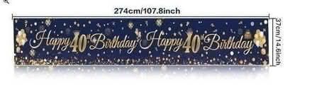 Photo of free 40th birthday banner and wine glass (South Queensferry EH30) #2