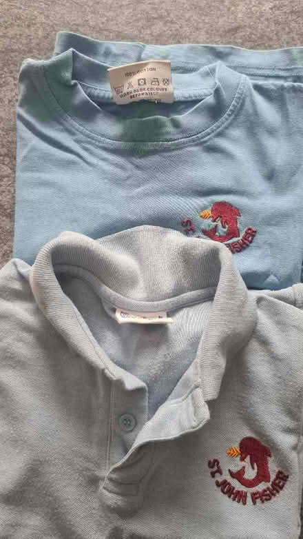 Photo of free St John Fisher School t-hirts size 3-4y (Perivale UB6) #3