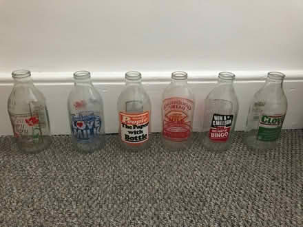 Photo of free Vintage milk bottles (Off Woodbridge road IP4) #1