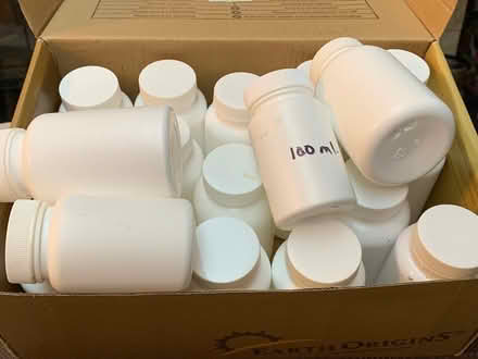Photo of free Opaque white supplement containers (Carlingwood/Lincoln Fields) #3