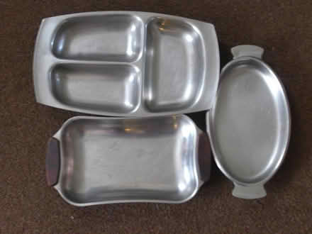 Photo of free stainless steel serving dishes (Langley Slough SL3) #1