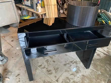 Photo of free Black glass dressing table (Bidston Hill CH43) #1