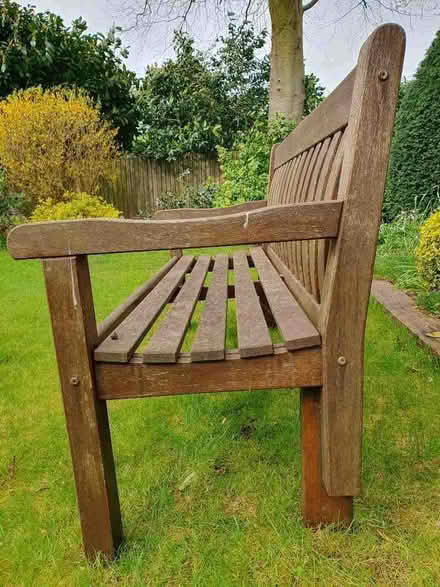 Photo of free Teak Garden Bench (Wokingham RG40) #1