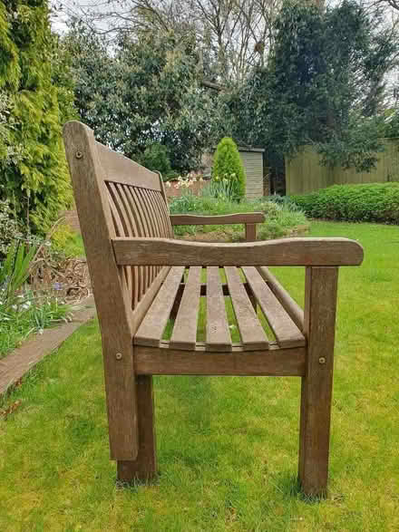 Photo of free Teak Garden Bench (Wokingham RG40) #2