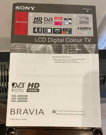 Photo of free Sony TV small (Sevenoaks, near Station) #4