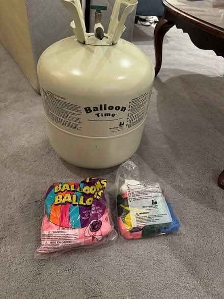 Photo of free Helium tank and Balloons (San Ramon) #1