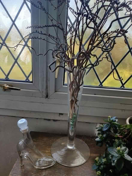 Photo of free Vase with sticks and shoebottle (PE33) #1