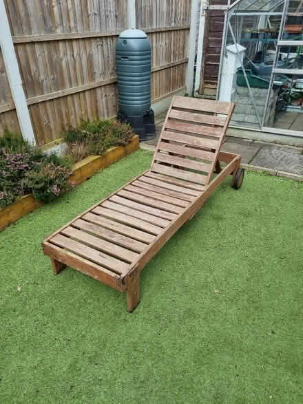 Photo of free Wooden Sun lounger (Urmston M41) #1