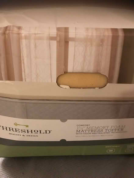 Photo of free 1 1/2” Memory Foam Mattress Topper (Off Oakland Mills Rd. Columbia) #1