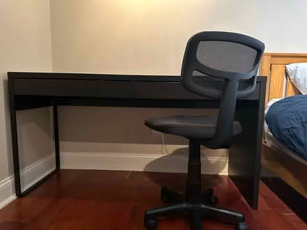 Photo of free Black wooden desk (Fishtown, Philadelphia, PA) #2
