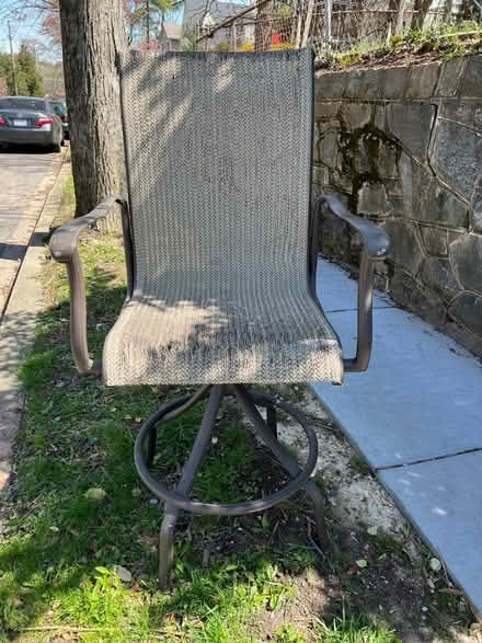 Photo of free Tall metal swivel chair (20012) #1