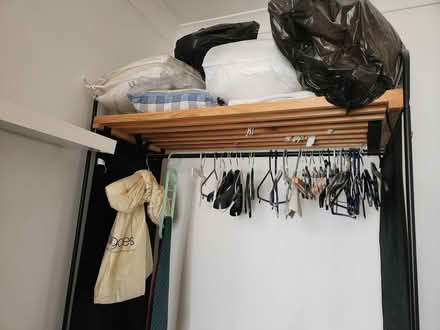 Photo of free Ikea Bödo fabric and wood wardrobe (SE2) #1