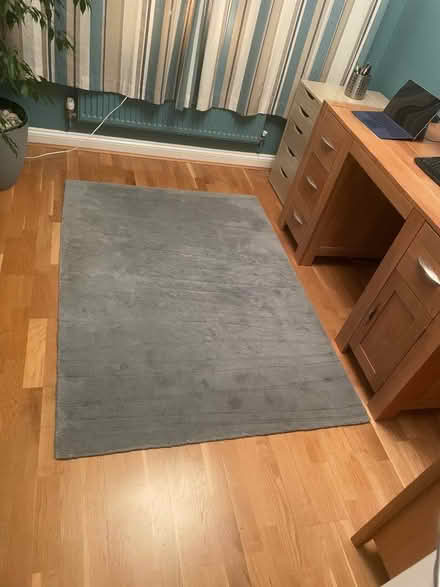 Photo of free Teal Blue Wool Rug 170cm x 120cm (Hinchley Wood KT10) #1