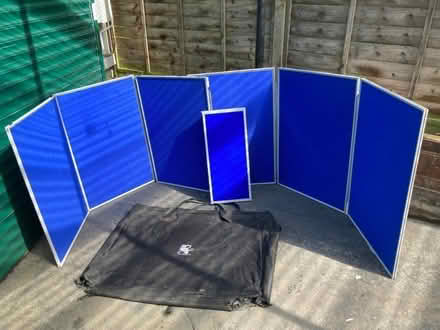 Photo of free Blue folding display / exhibition panels x 6 (Hastings TN35) #3